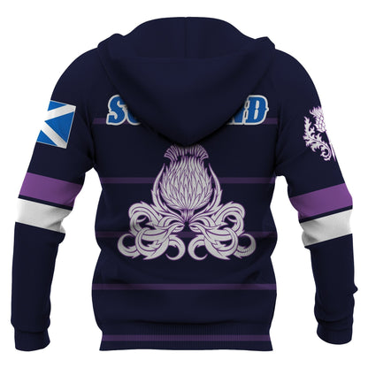 Scotland Lion Rampant with Thistle Hoodie NNK 1507 - Amaze Style™-Apparel