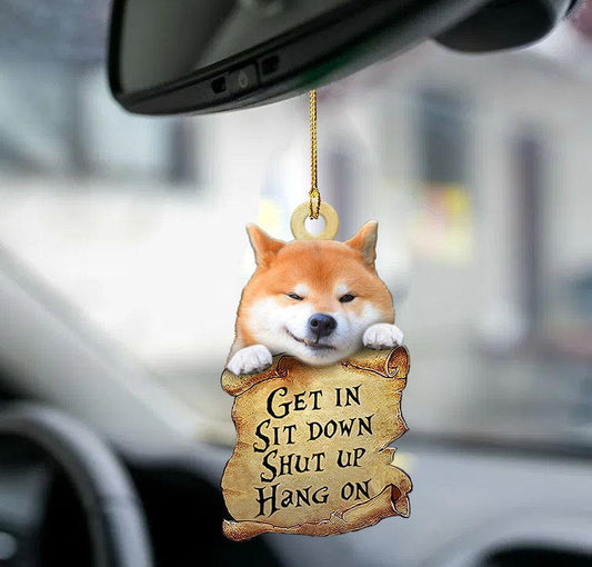 Shiba Inu Get In Two Sided Ornament