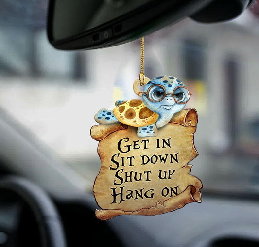 Turtle Get In Turtle Lover Two Sided Ornament