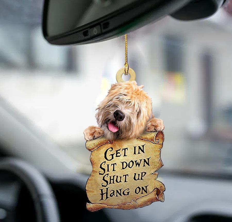 Wheaten Terrier Get In Two Sided Ornament
