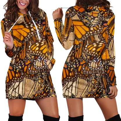 3D All Over Yellow Butterflies Hoodie Dress Leggings Blanket - Amaze Style™-Apparel