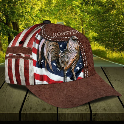 Personalized Rooster 3D Printed Cap