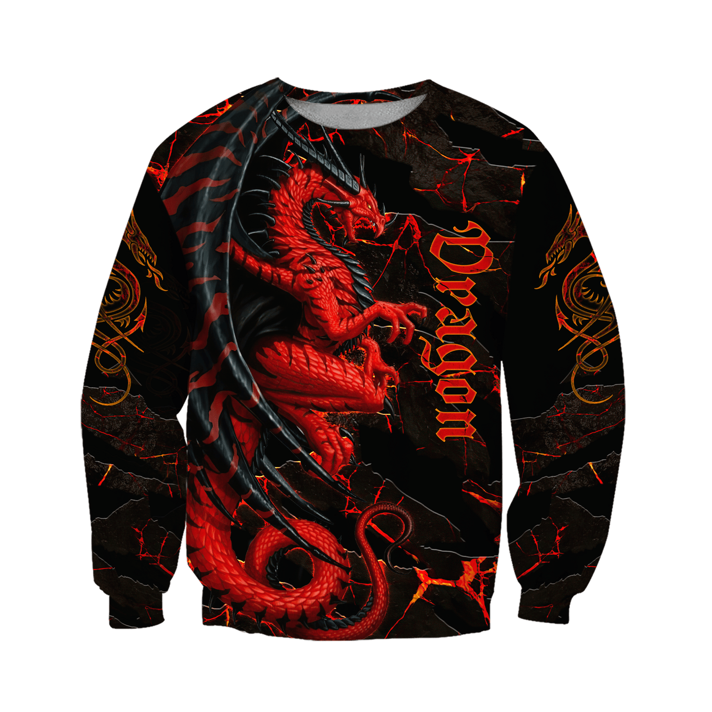 Premium Red Dragon All Over Printed Hoodie MEI