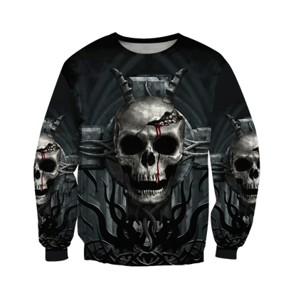 Premium Unisex Skull Cross All Over Printed Shirts  MEI