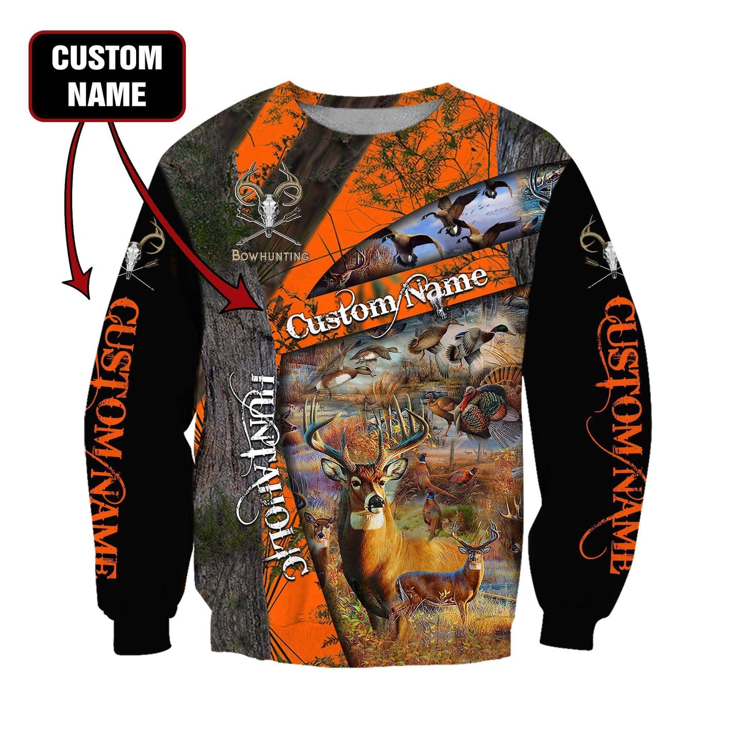 Hunting Deer Customize Name Unisex Shirts