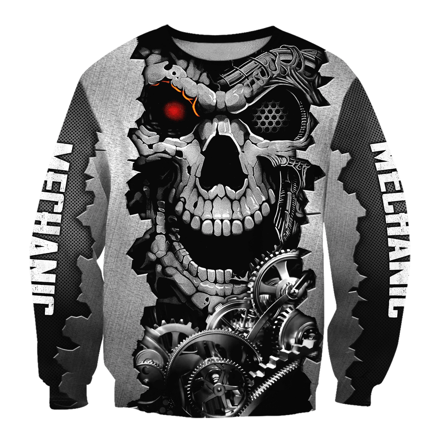 Mechanic 3D All Over Printed Hoodie For Men and Women TN