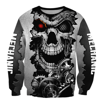Mechanic 3D All Over Printed Hoodie For Men and Women TN