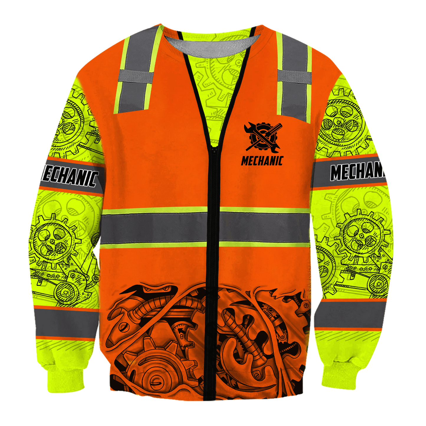 Mechanic 3D All Over Printed Hoodie For Men and Women TN