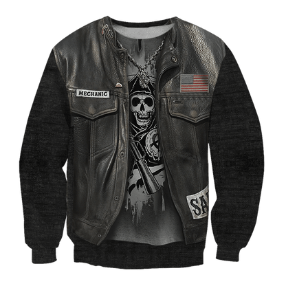 Mechanic 3D All Over Printed Hoodie For Men and Women TN