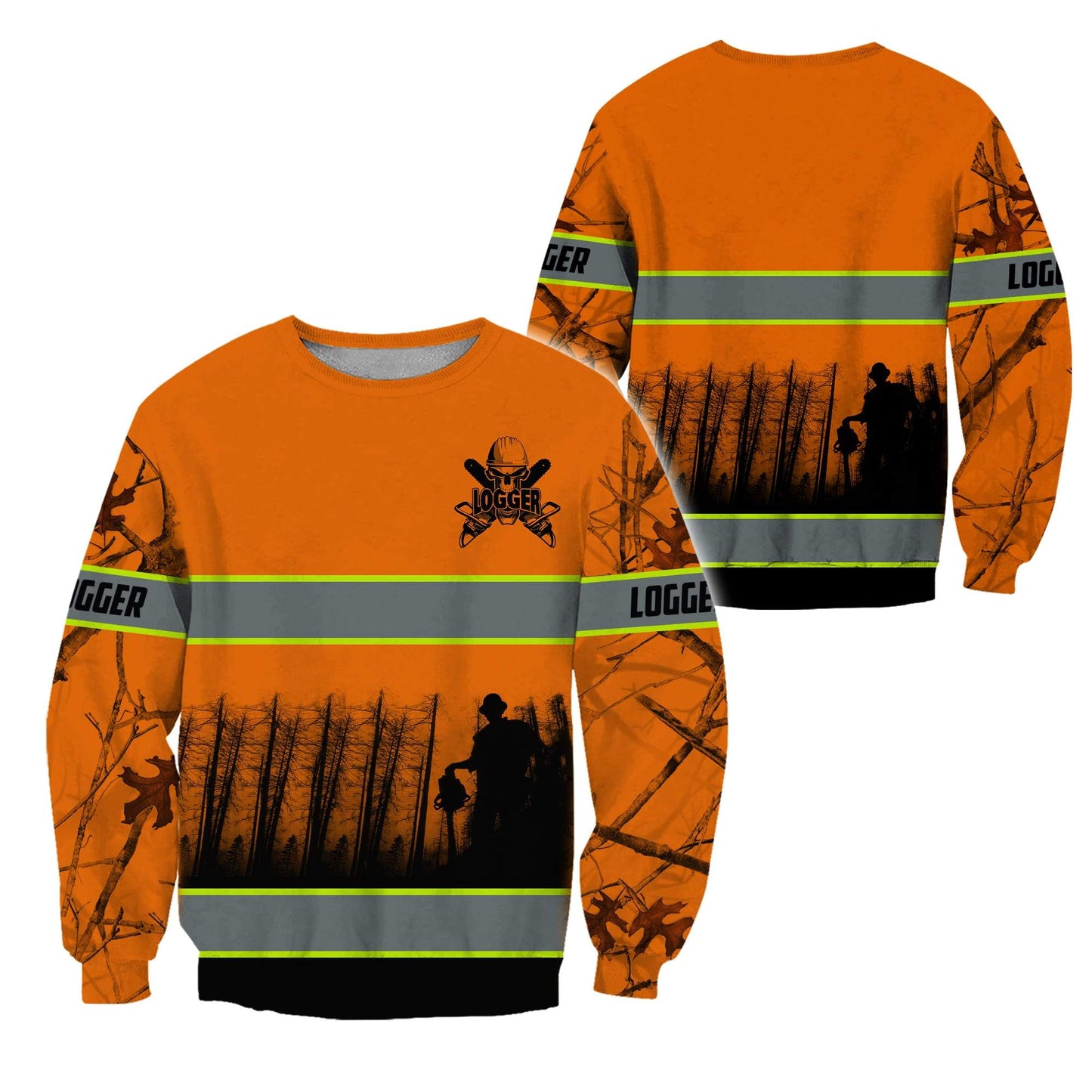 Logger Daily Work 3D Hoodie, shirt and fleece hoodie - Amaze Style™-Apparel