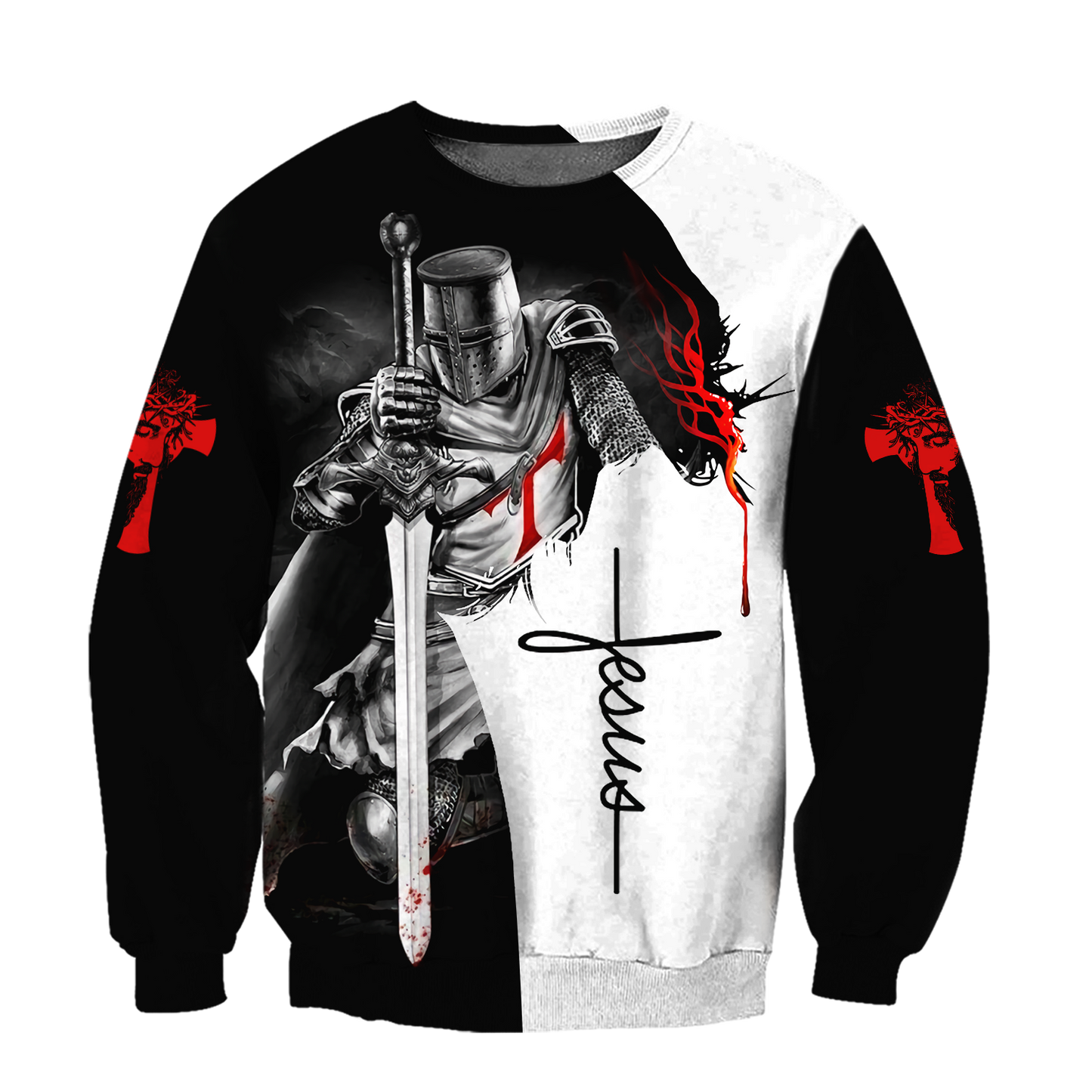 Knight of Christ Jesus 3D All Over Printed Shirts For Men and Women AM210401 - Amaze Style™-Apparel