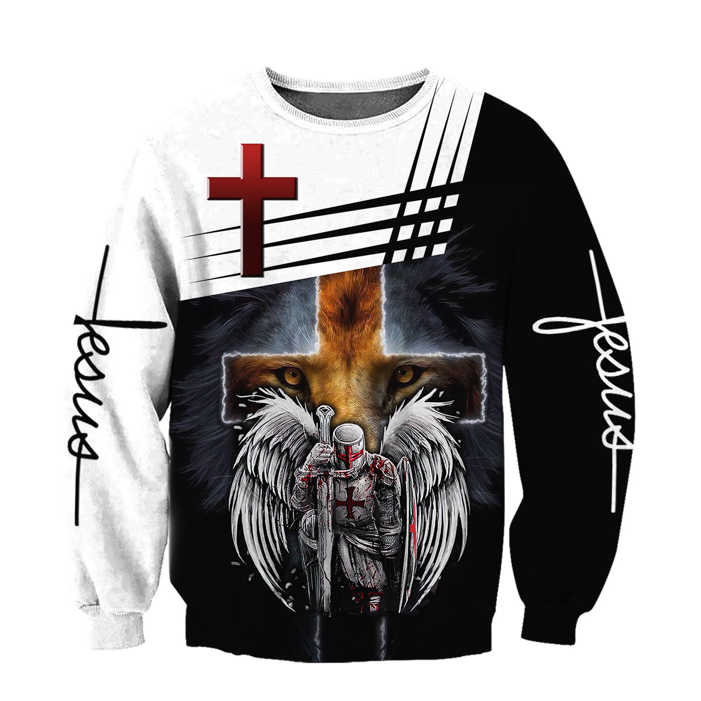 Knight of Christ Jesus 3D All Over Printed Shirts For Men and Women AM220402 - Amaze Style™-Apparel