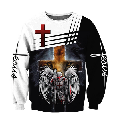 Knight of Christ Jesus 3D All Over Printed Shirts For Men and Women AM220402 - Amaze Style™-Apparel