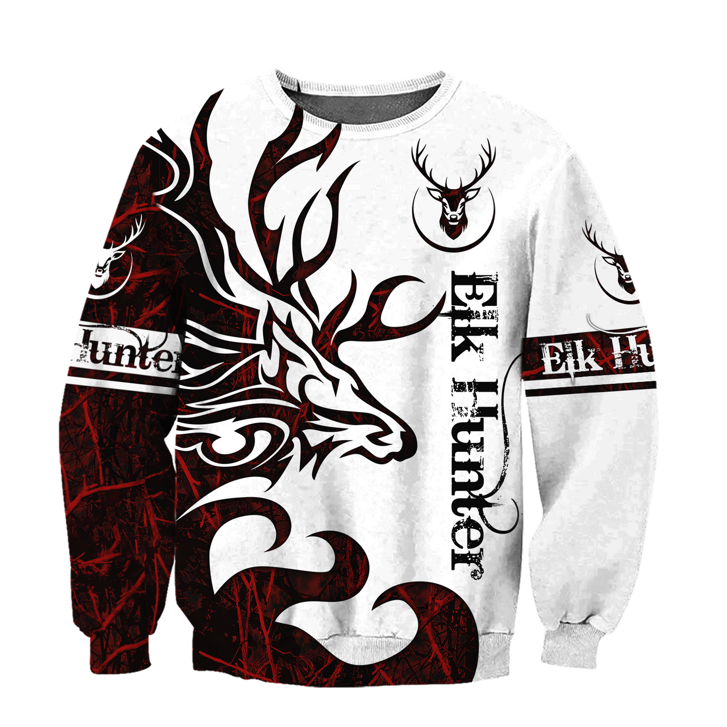 Premium Elk Hunting for Hunter Red Camo 3D Printed Unisex Shirts