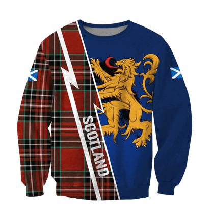 Classical Hoodie Scotland Vintage Over Printed Hoodie