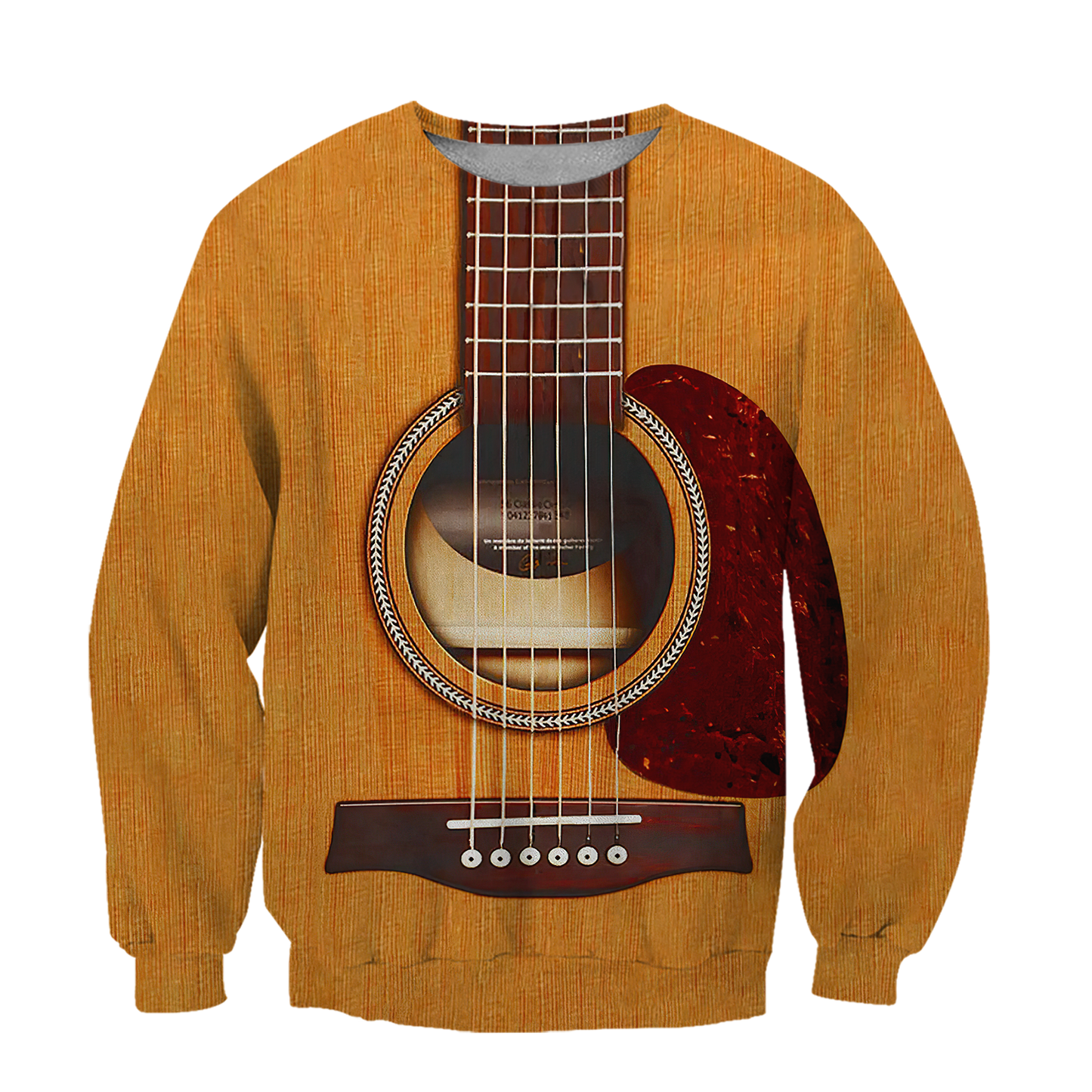 Wooden Guitar 3D All Over Printes