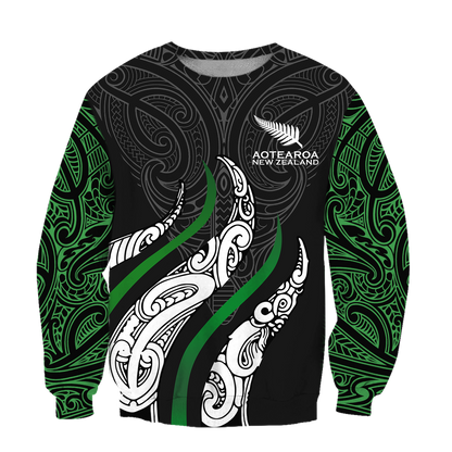Aotearoa Koru New Zealand 3D Unisex Hoodie