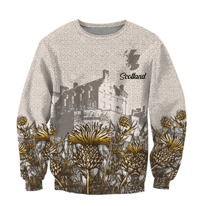 Hoodie Scotland Vintage Over Printed Hoodie TP