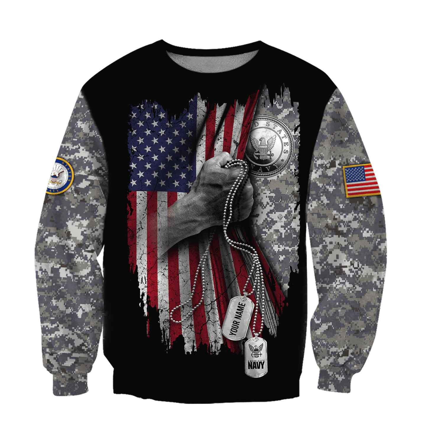 Soldier US Navy 3D All Over Printed Shirt Hoodie AM082038 - Amaze Style™-Apparel