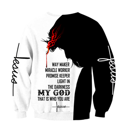 Way Maker Miracle Worker Promise Keeper Light In The Darkness - Amaze Style™-Apparel