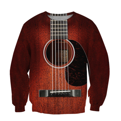 Wood Guitar 3D All Over Printes