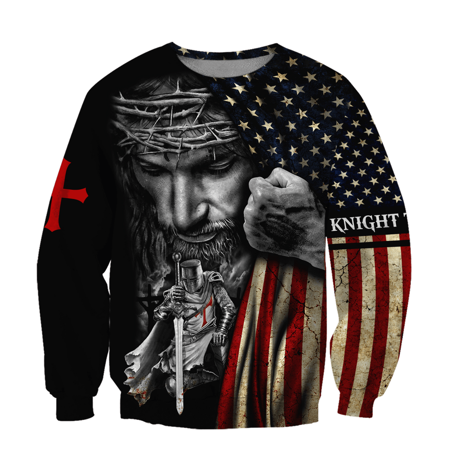 Knight templar 3D all over printed for men and women AM092033