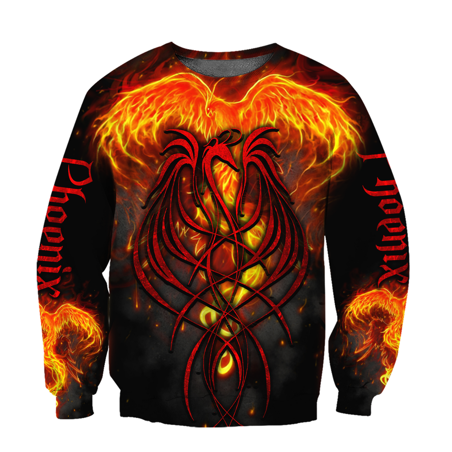 Phoenix Tattoo 3D All Over Printed Hoodie Sweatshirt by SUN AM200501 - Amaze Style™-Apparel