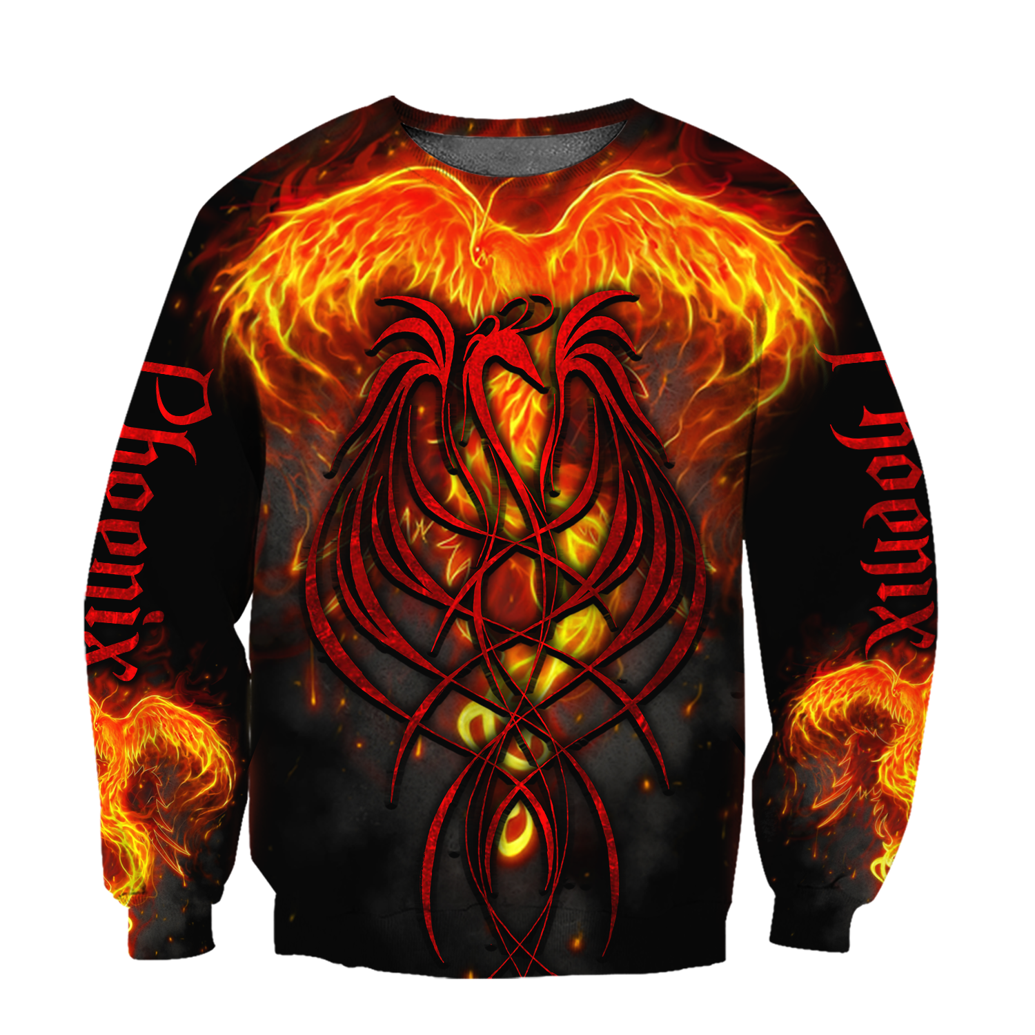 Phoenix Tattoo 3D All Over Printed Hoodie Sweatshirt by SUN AM200501 - Amaze Style™-Apparel