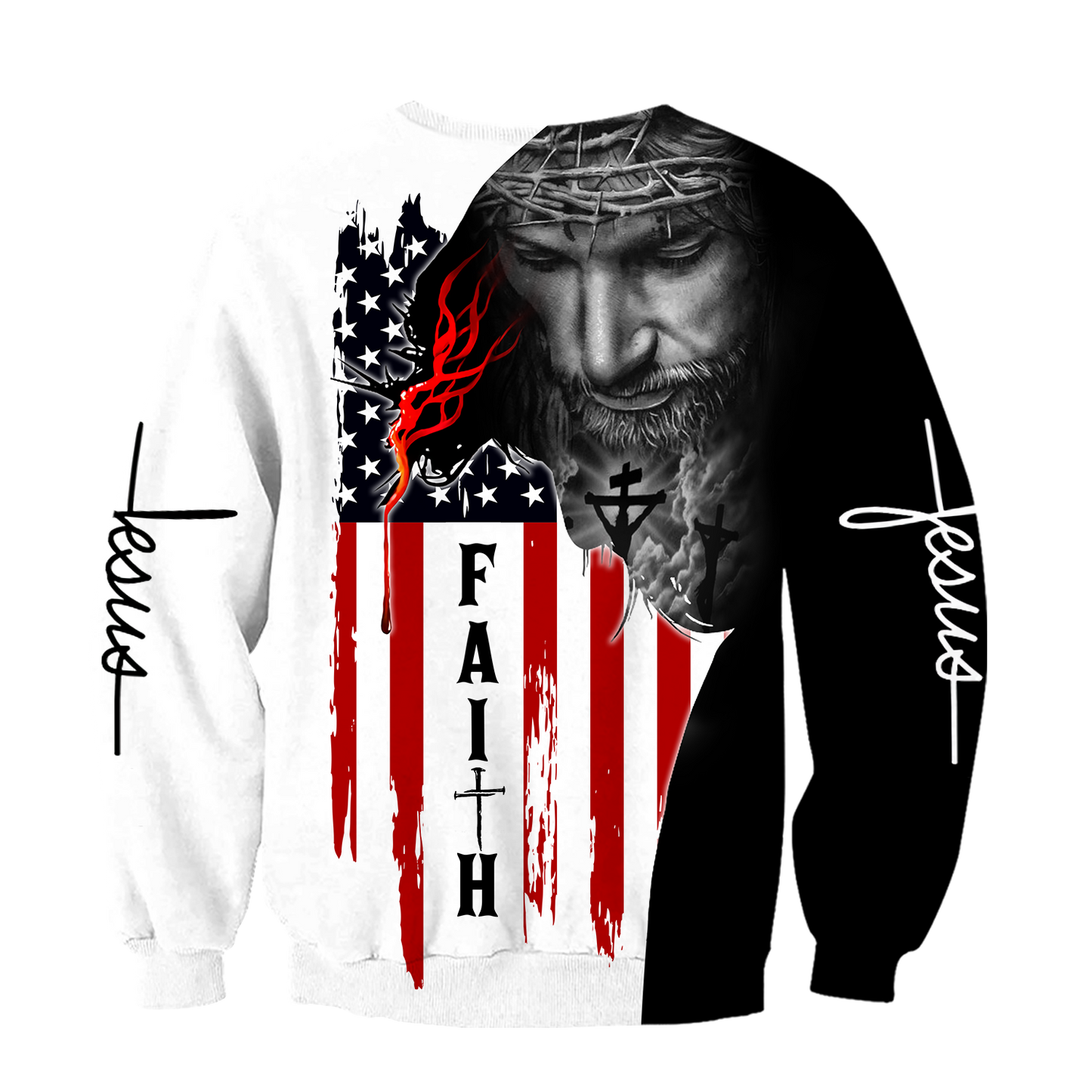 Jesus American Faith 3D All Over Printed Shirts For Men and Women
