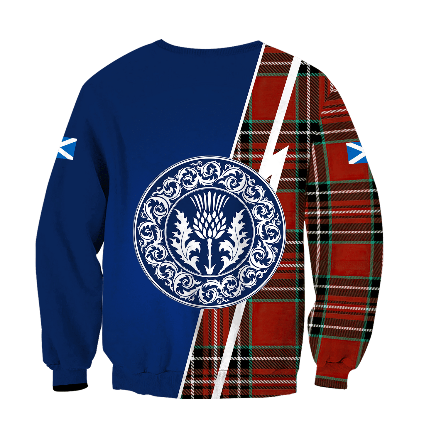 Classical Hoodie Scotland Vintage Over Printed Hoodie