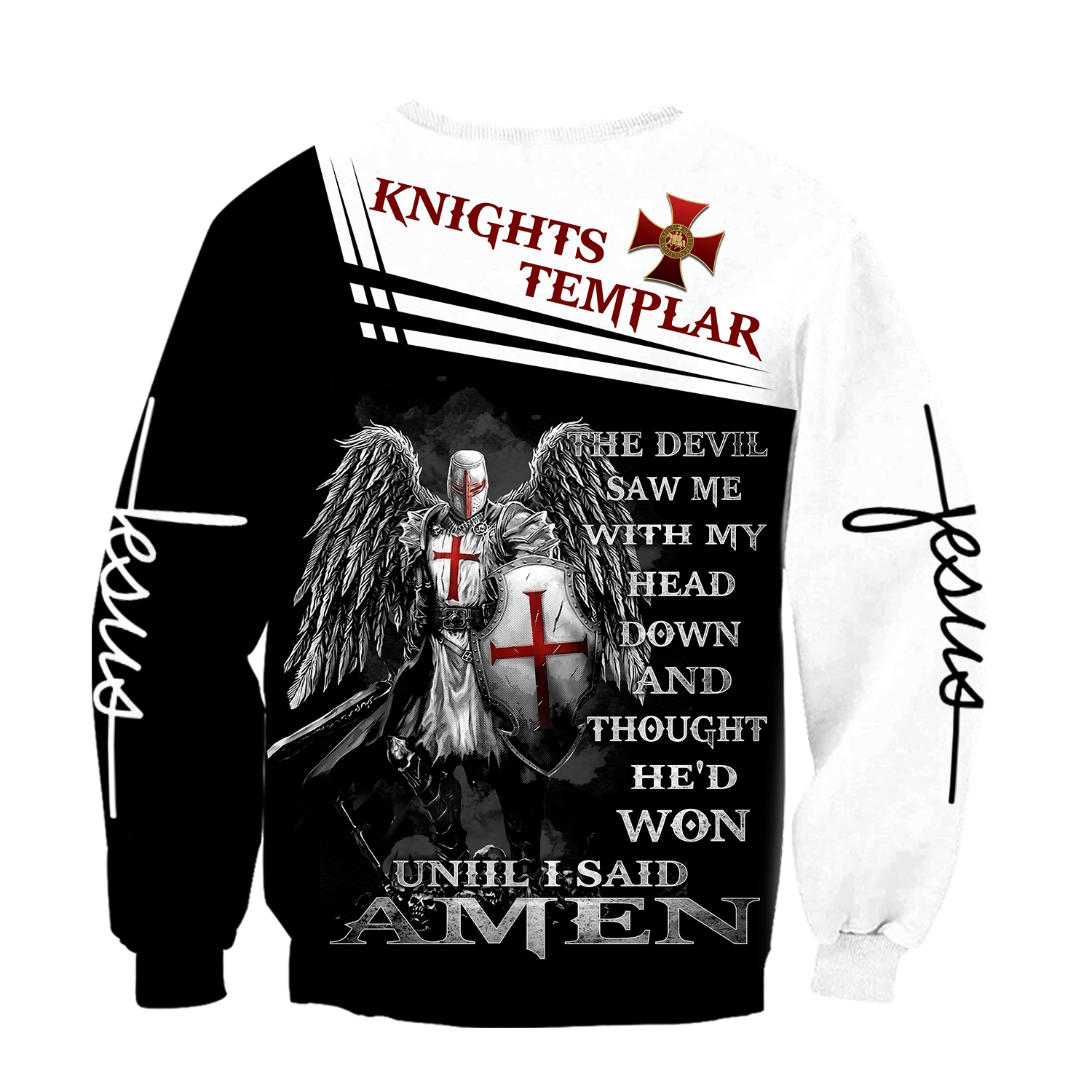 Knight of Christ Jesus 3D All Over Printed Shirts For Men and Women AM220402 - Amaze Style™-Apparel