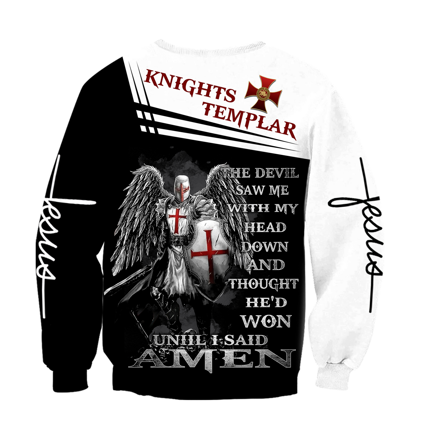 Knight of Christ Jesus 3D All Over Printed Shirts For Men and Women AM220402 - Amaze Style™-Apparel