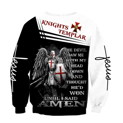 Knight of Christ Jesus 3D All Over Printed Shirts For Men and Women AM220402 - Amaze Style™-Apparel