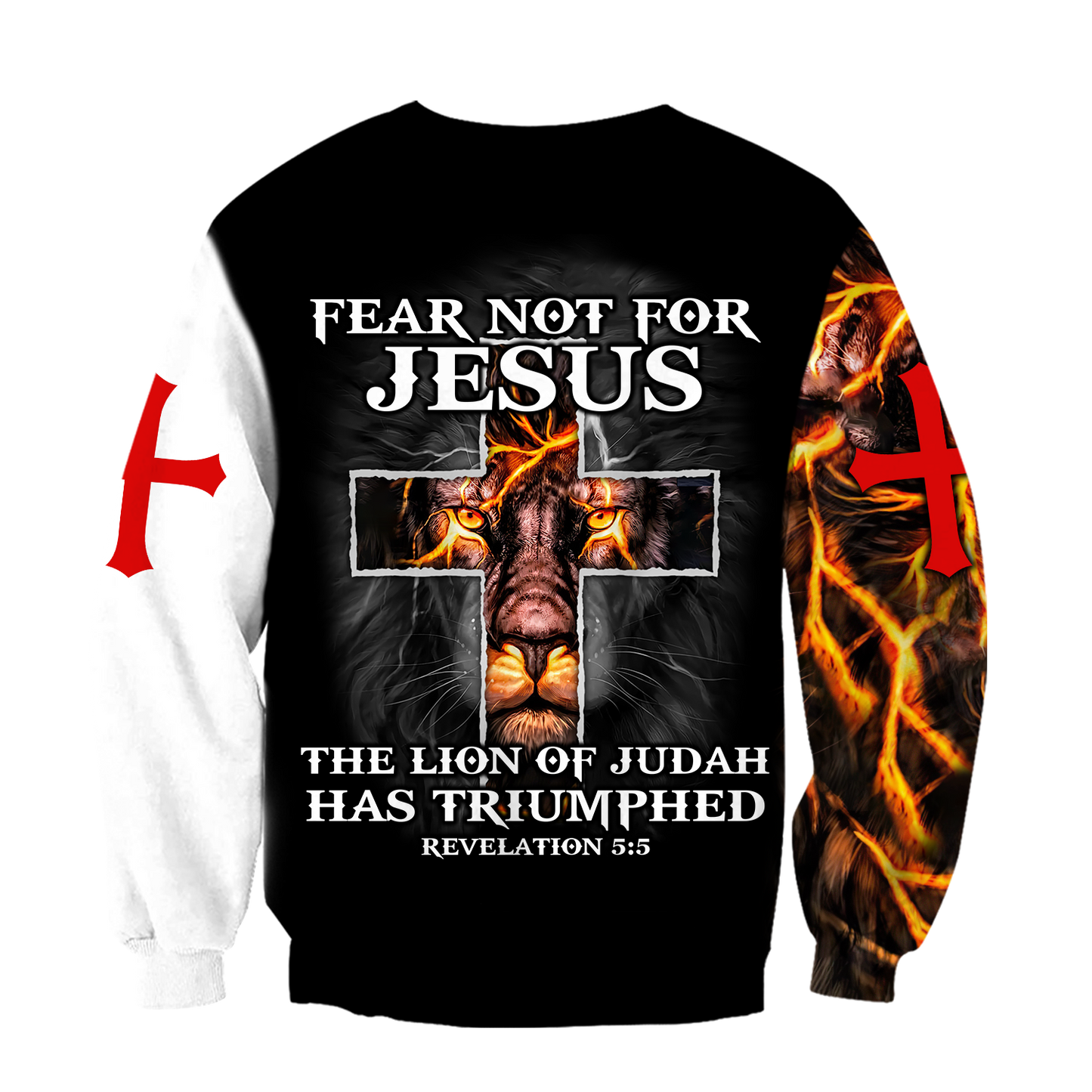 Faith in God Lightning Lion - Christian - 3D All Over Printed Style for Men and Women