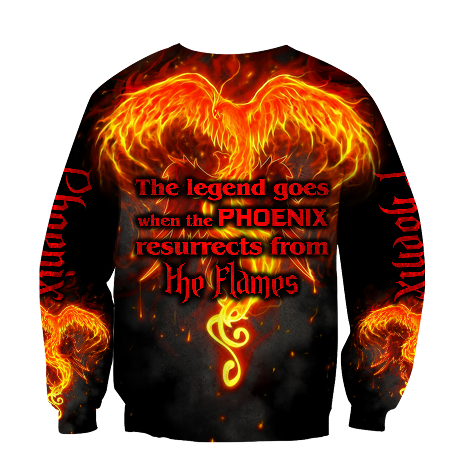 Phoenix Tattoo 3D All Over Printed Hoodie Sweatshirt by SUN AM200501 - Amaze Style™-Apparel