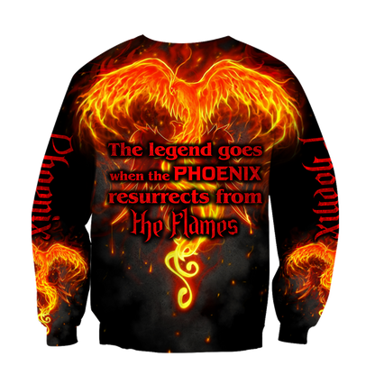 Phoenix Tattoo 3D All Over Printed Hoodie Sweatshirt by SUN AM200501 - Amaze Style™-Apparel