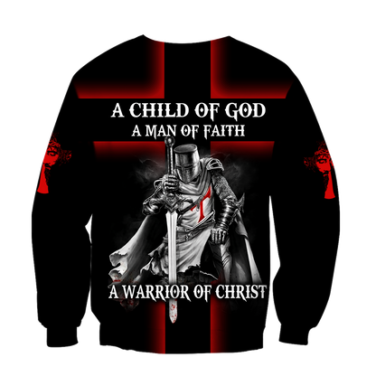 A Child of God, A Man of Faith, A Warrior of Christ - Christian - 3D All Over Printed Style for Men and Women