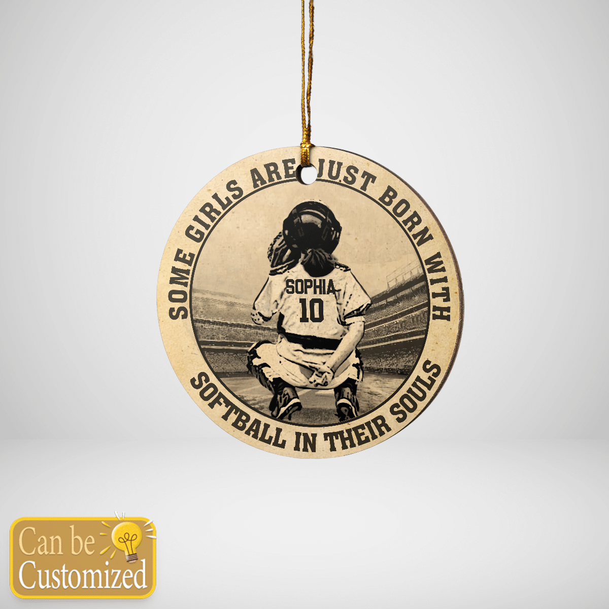 Softball Girls In Their Souls Ornament - SB02