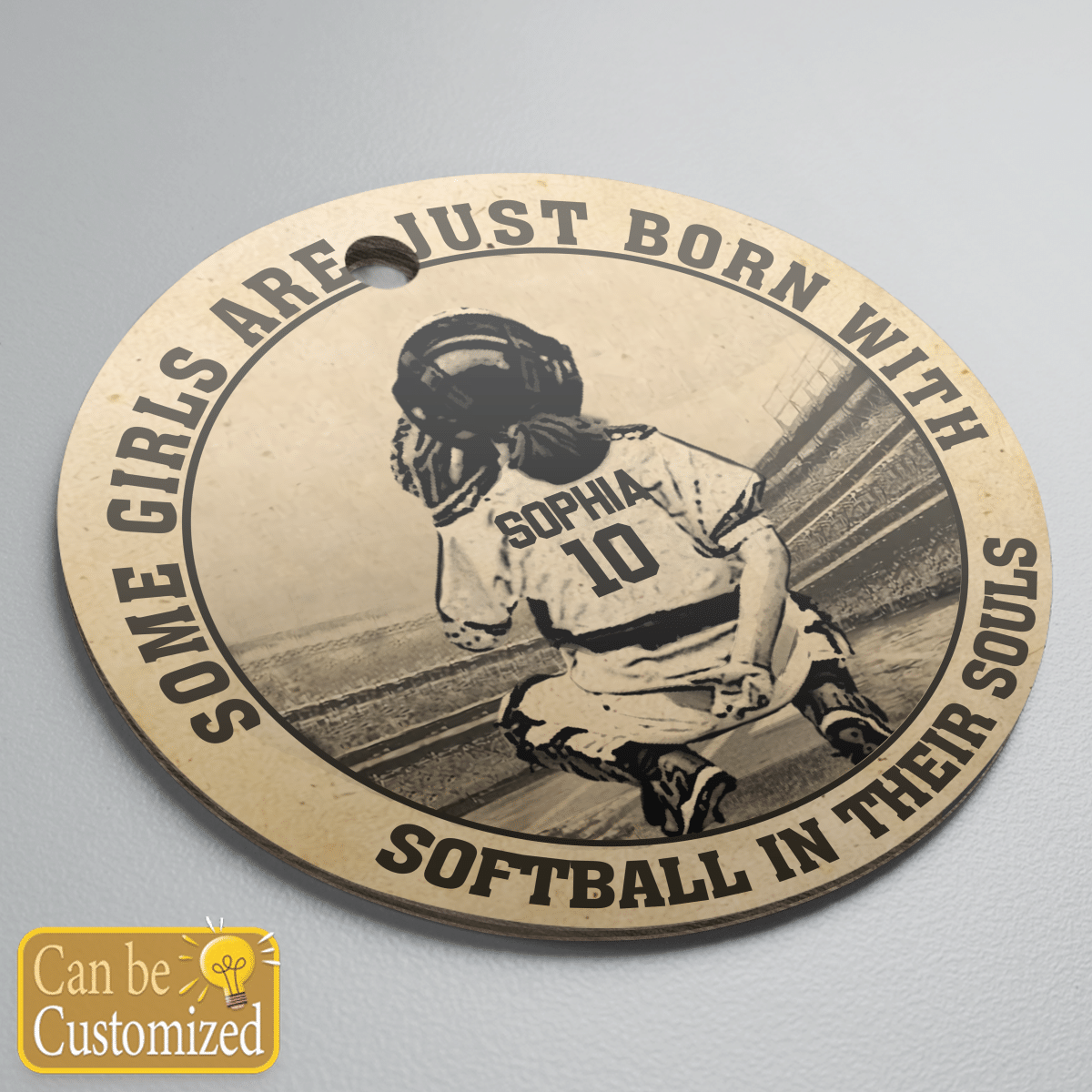 Softball Girls In Their Souls Ornament - SB02