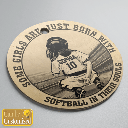 Softball Girls In Their Souls Ornament - SB02