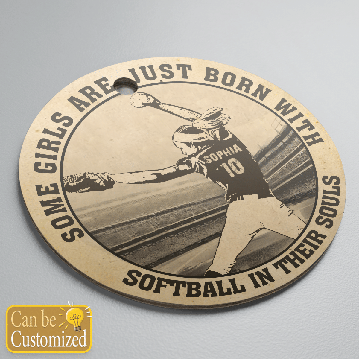 Softball Girls In Their Souls Ornament - SB03