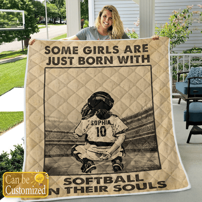Softball In Their Souls Quilt - SB03