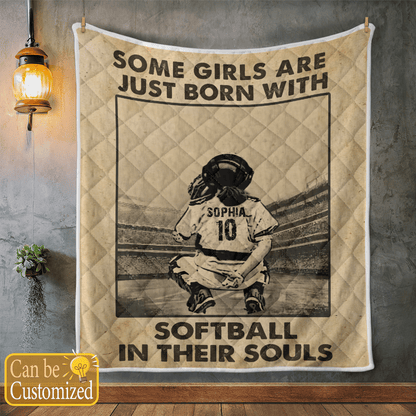 Softball In Their Souls Quilt - SB03