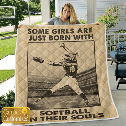 Softball In Their Souls Quilt - SB02