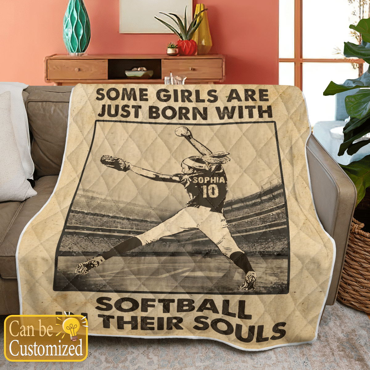 Softball In Their Souls Quilt - SB02