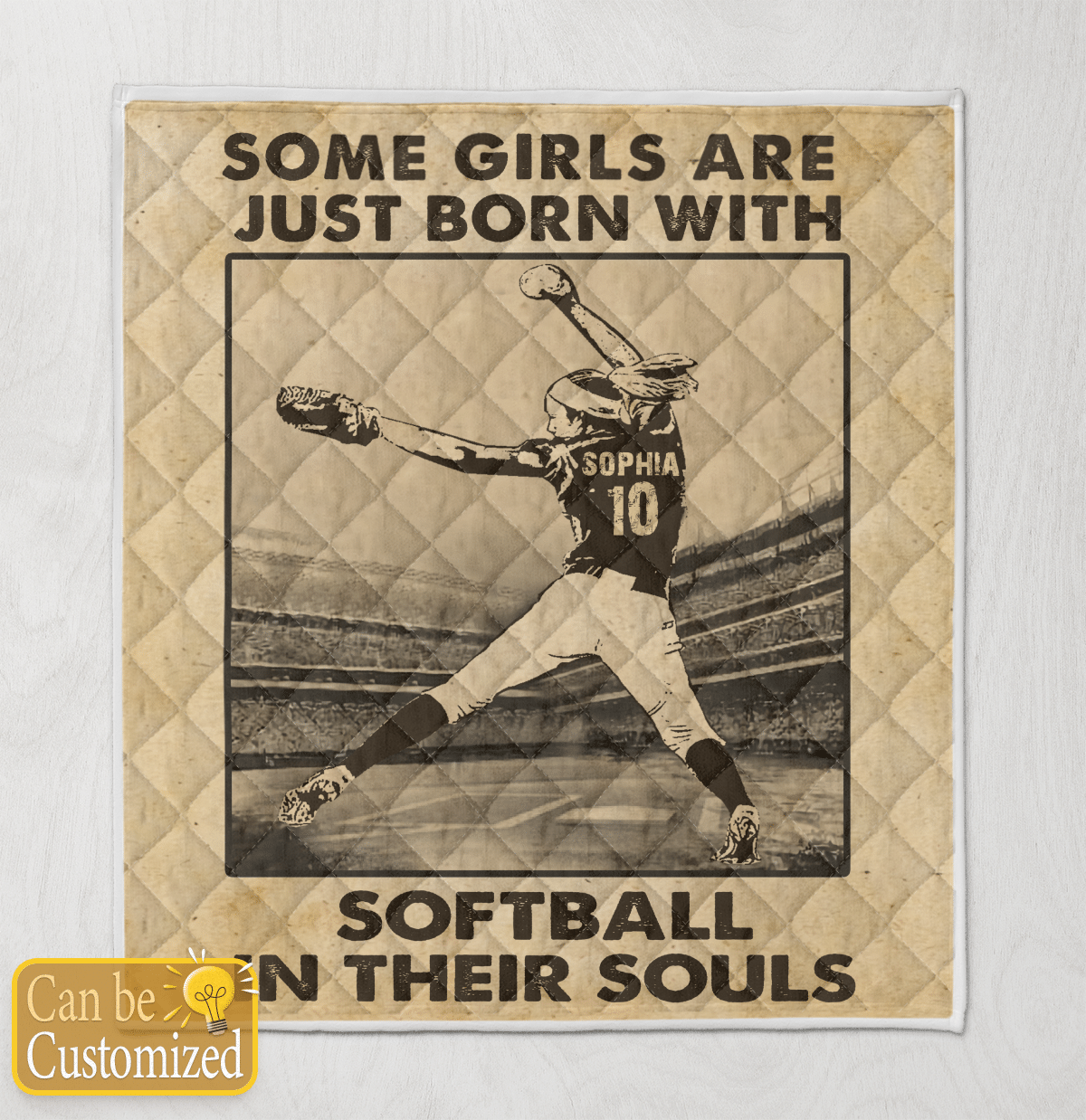 Softball In Their Souls Quilt - SB02
