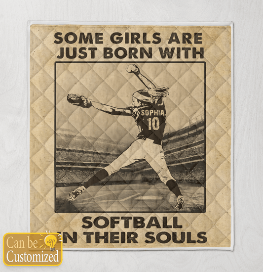 Softball In Their Souls Quilt - SB02