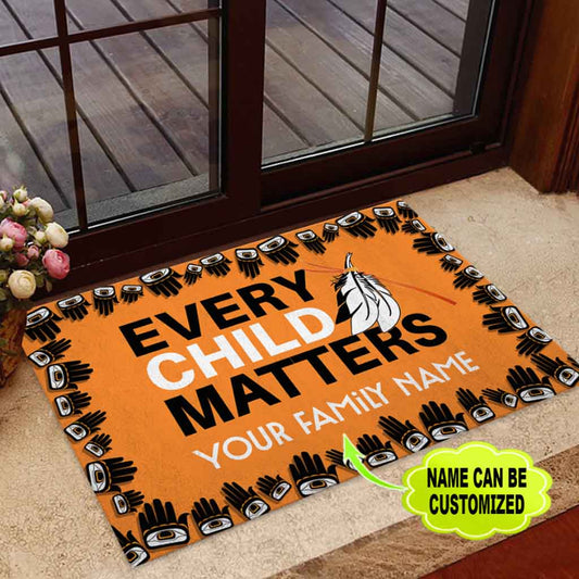 Every Child Matters Native American Personalized Doormat