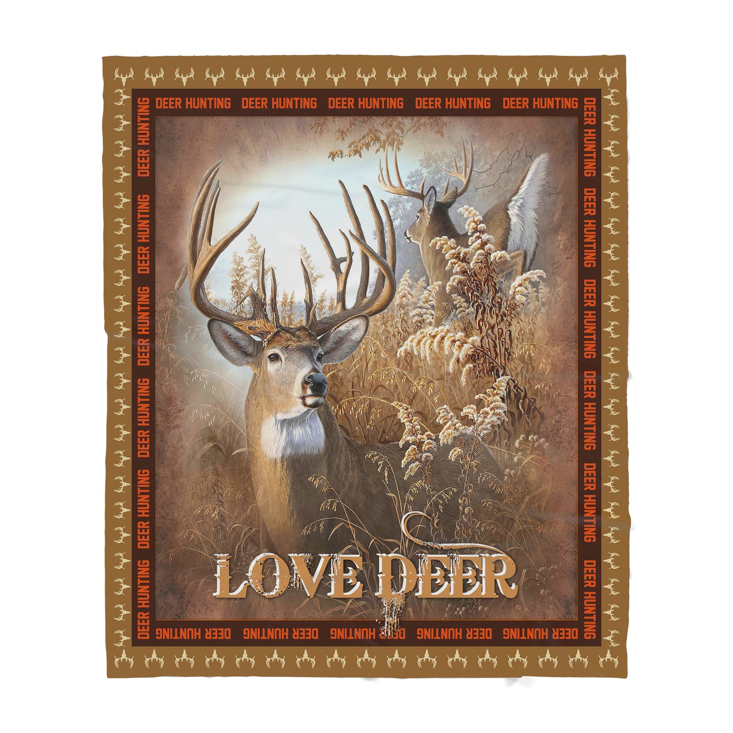 Deer Hunting Sherpa Blanket TT
