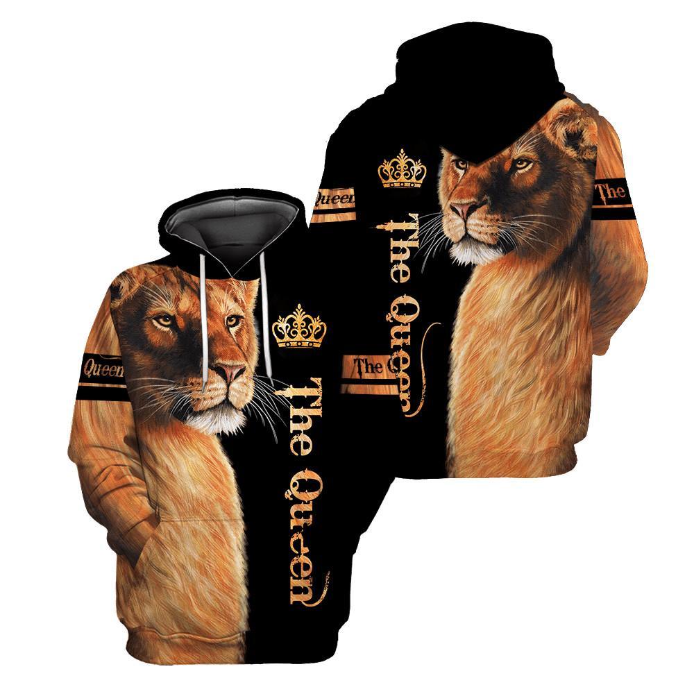 Lion Queen 3D All Over Printed Shirt for Women